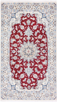 Perser Rug - Nain - 213 x 120 cm - red