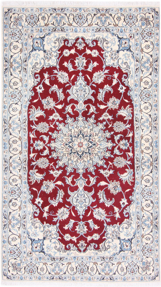Perser Rug - Nain - 213 x 120 cm - red