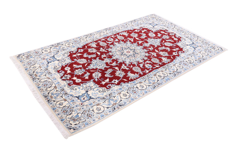 Perser Rug - Nain - 213 x 120 cm - red