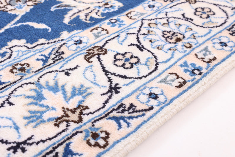 Perser Rug - Nain - 211 x 122 cm - blue