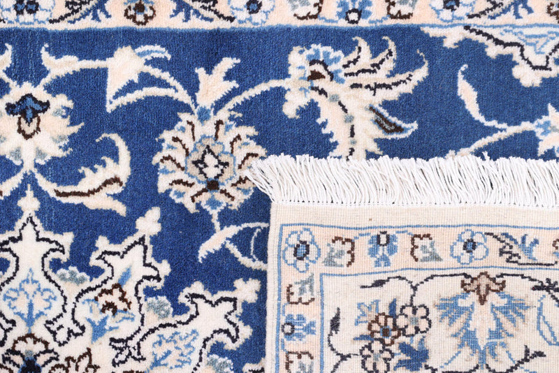 Perser Rug - Nain - 211 x 122 cm - blue