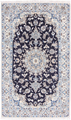 Perser Rug - Nain - 195 x 118 cm - dark blue