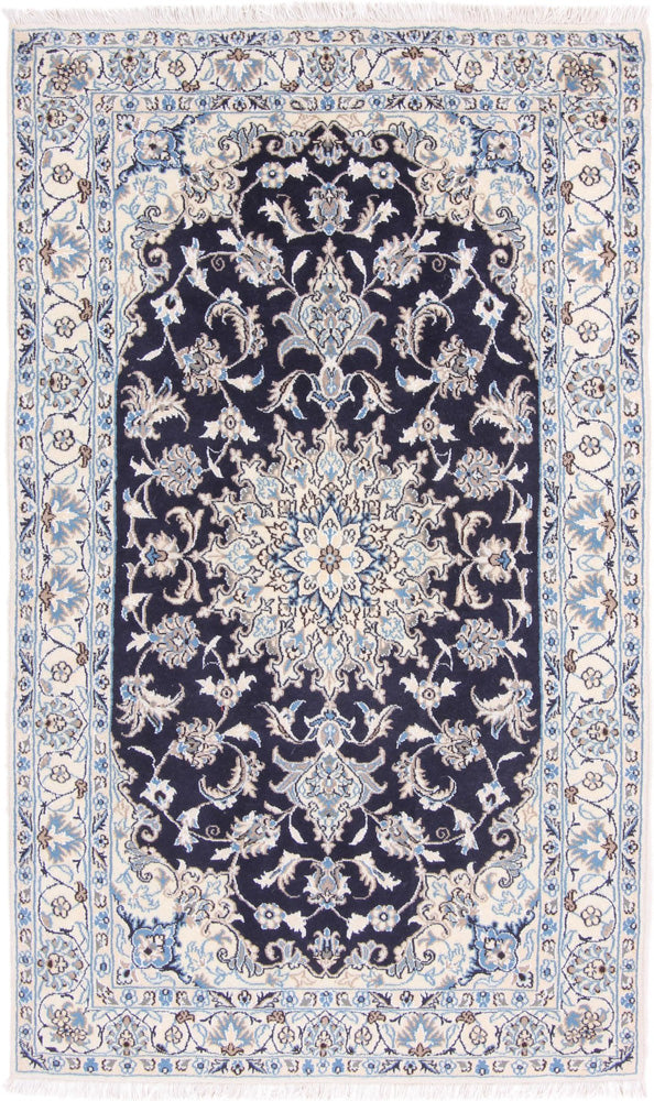 Perser Rug - Nain - 195 x 118 cm - dark blue