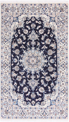 Perser Rug - Nain - 202 x 119 cm - dark blue