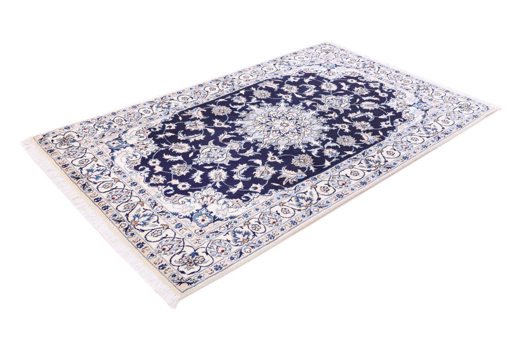 Perser Rug - Nain - 202 x 119 cm - dark blue