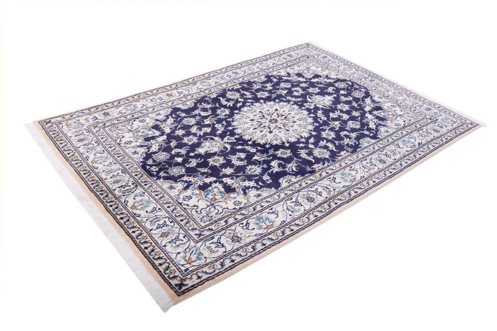 Perser Rug - Nain - 233 x 164 cm - dark blue