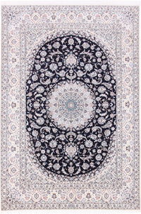 Perser Rug - Nain - Premium - 309 x 206 cm - dark blue