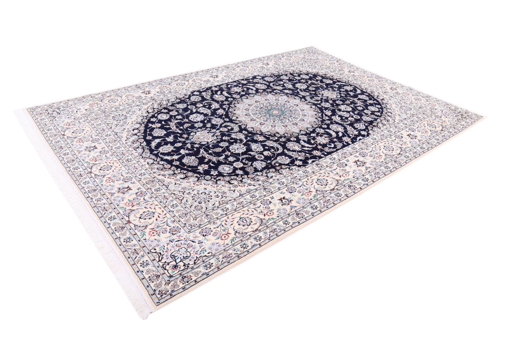Perser Rug - Nain - Premium - 309 x 206 cm - dark blue