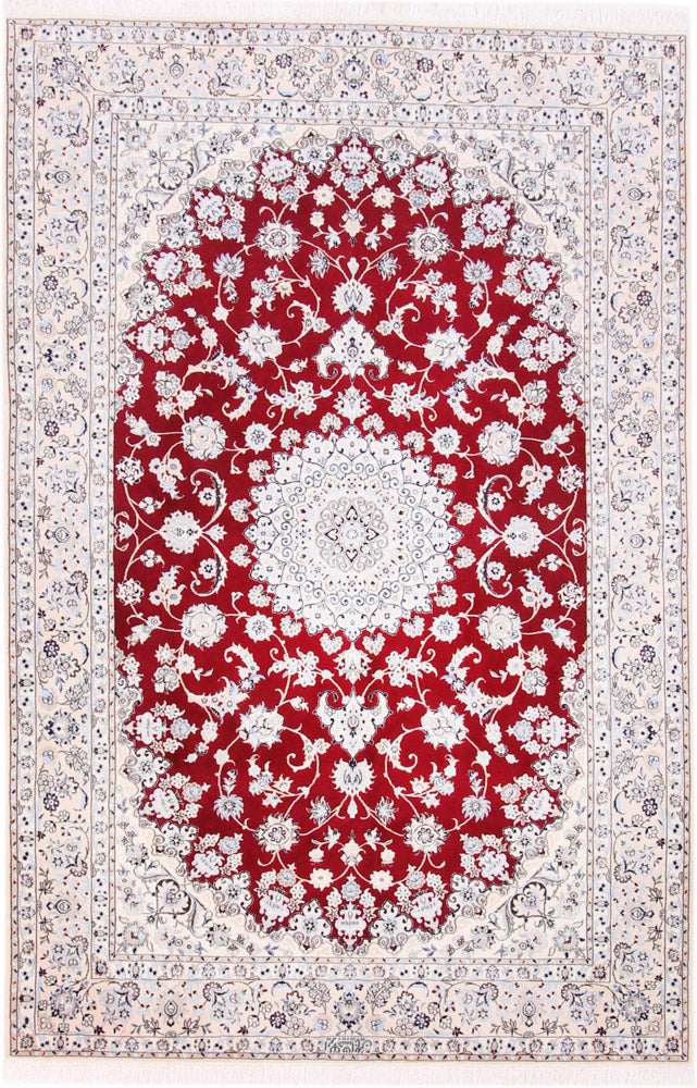 Perser Rug - Nain - Premium - 241 x 156 cm - red