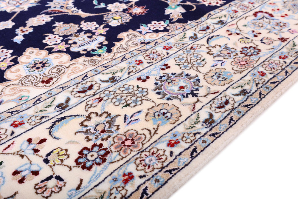 Perser Rug - Nain - Premium - 240 x 154 cm - dark blue