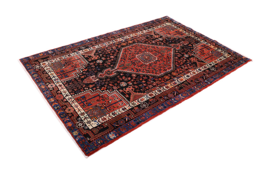 Perser Rug - Nomadic - 200 x 133 cm - dark red