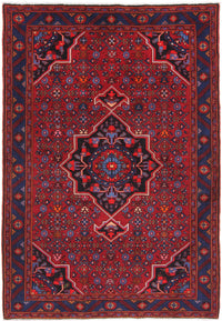 Perser Rug - Nomadic - 205 x 140 cm - dark red