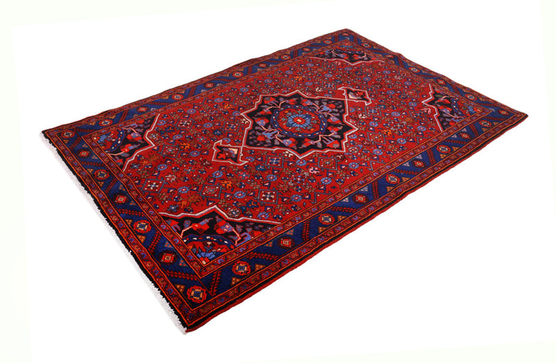 Perser Rug - Nomadic - 205 x 140 cm - dark red