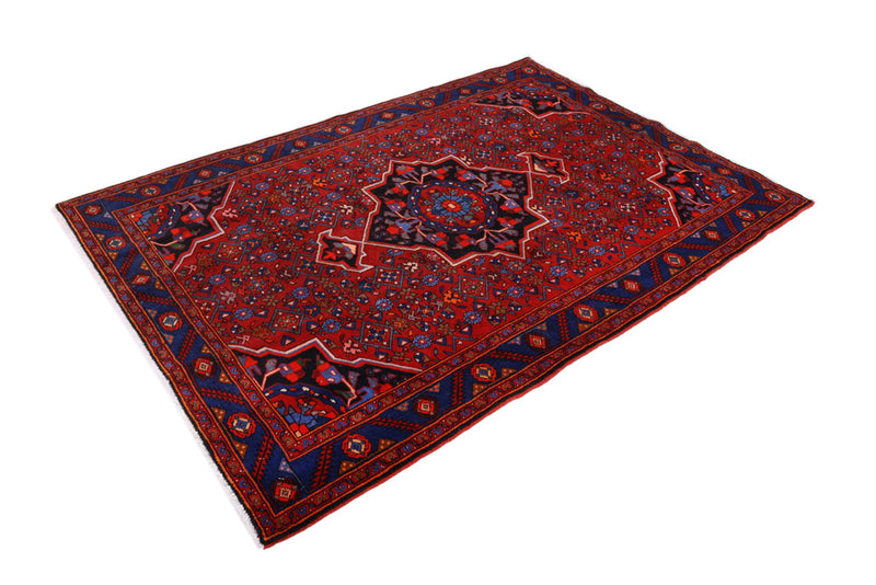 Perser Rug - Nomadic - 205 x 140 cm - dark red