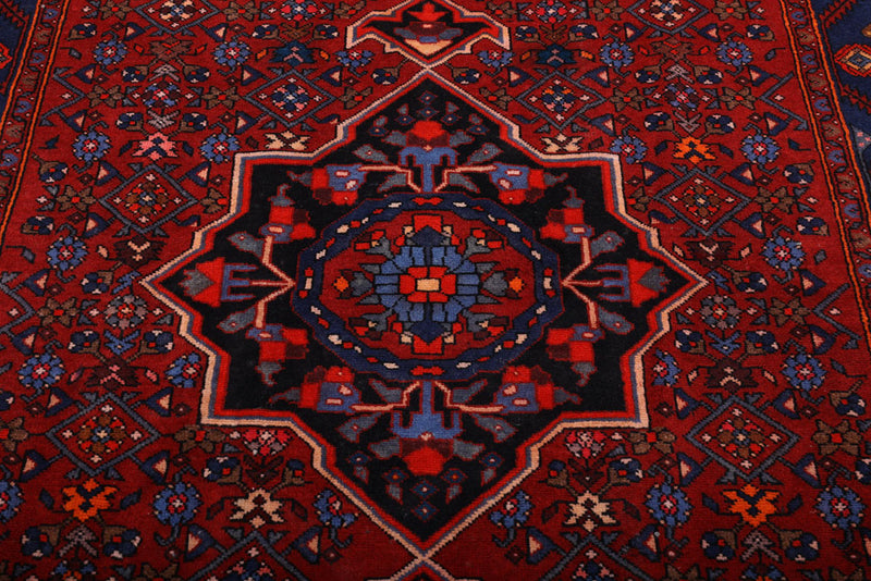 Perser Rug - Nomadic - 205 x 140 cm - dark red