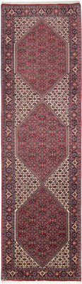 Runner Perser Rug - Bidjar - 295 x 88 cm - rust