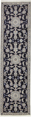 Runner Perser Rug - Nain - 296 x 77 cm - dark blue