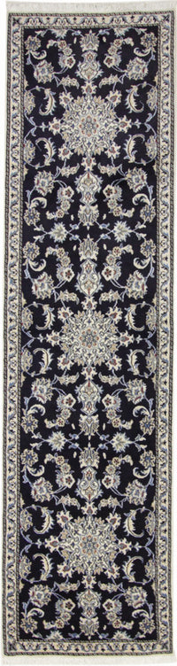 Runner Perser Rug - Nain - 296 x 77 cm - dark blue