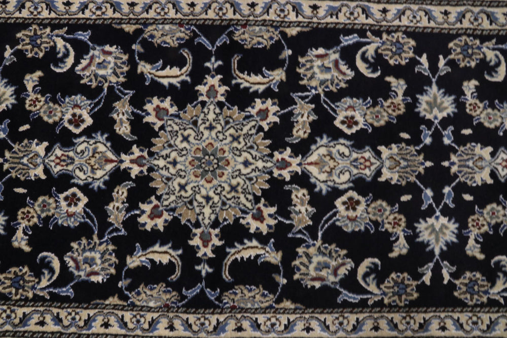 Runner Perser Rug - Nain - 296 x 77 cm - dark blue