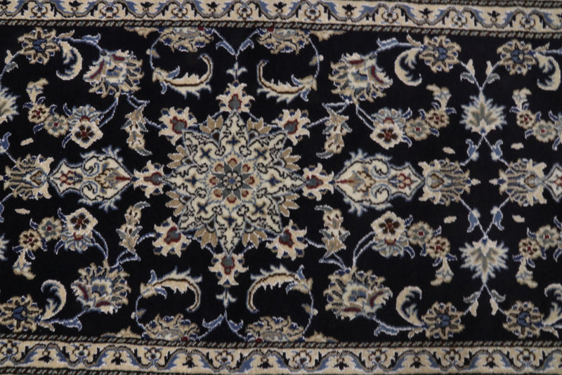 Runner Perser Rug - Nain - 296 x 77 cm - dark blue
