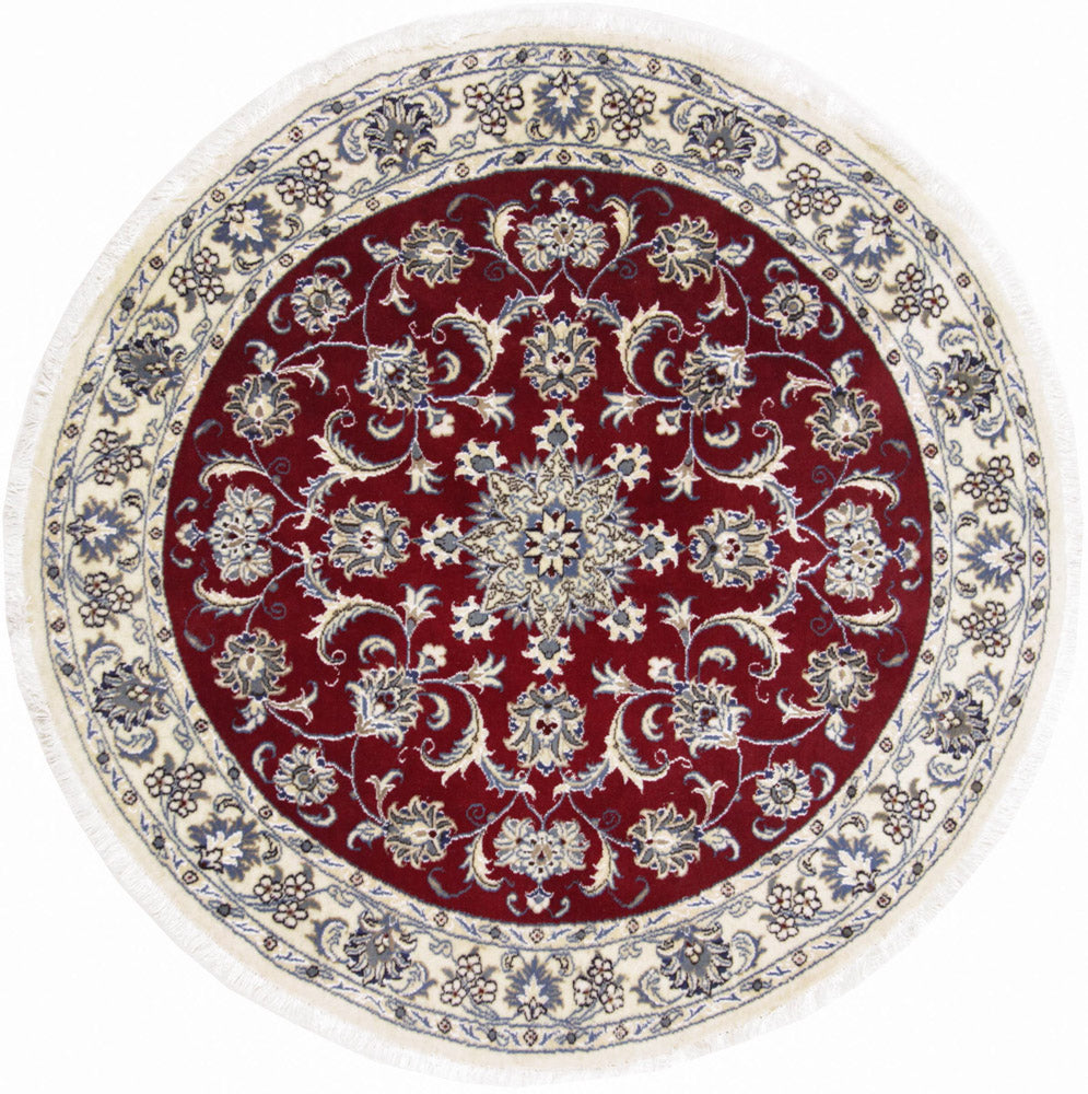Perser Rug - Nain round  - 150 x 150 cm - red