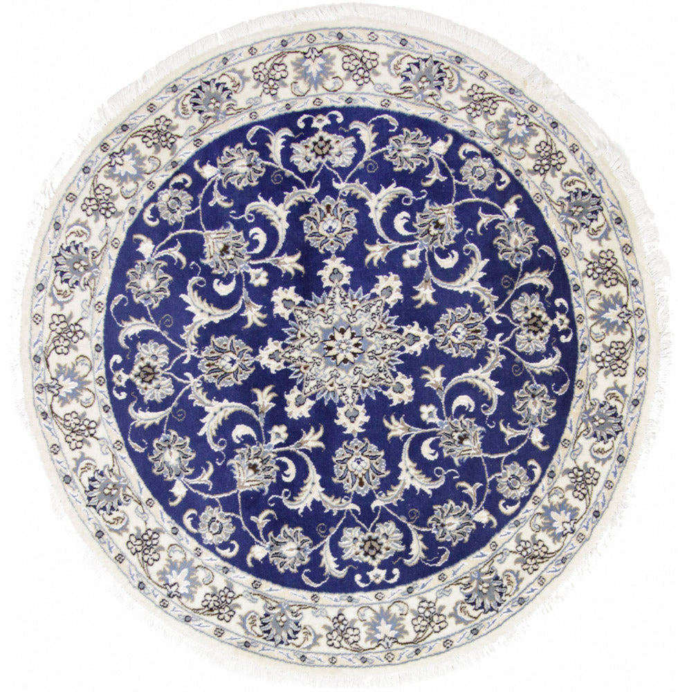 Perser Rug - Nain round  - 150 x 150 cm - blue