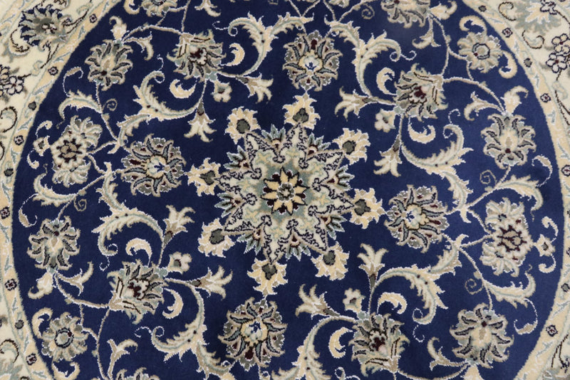 Perser Rug - Nain round  - 150 x 150 cm - blue