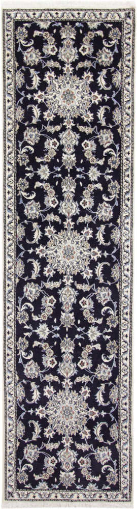 Runner Perser Rug - Nain - 290 x 76 cm - dark blue