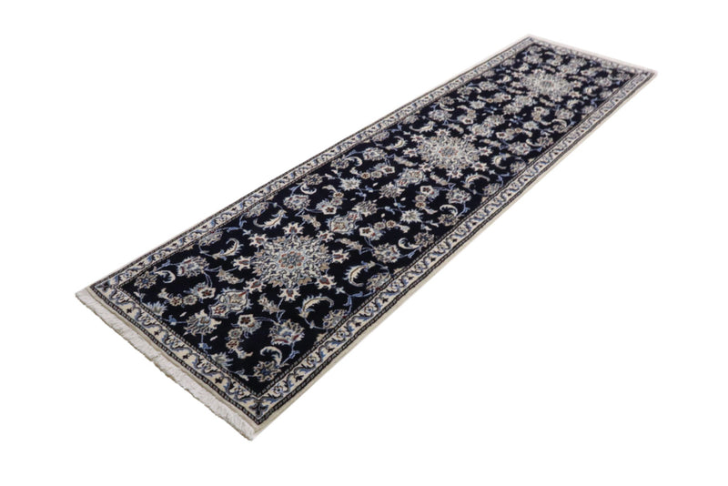 Runner Perser Rug - Nain - 290 x 76 cm - dark blue