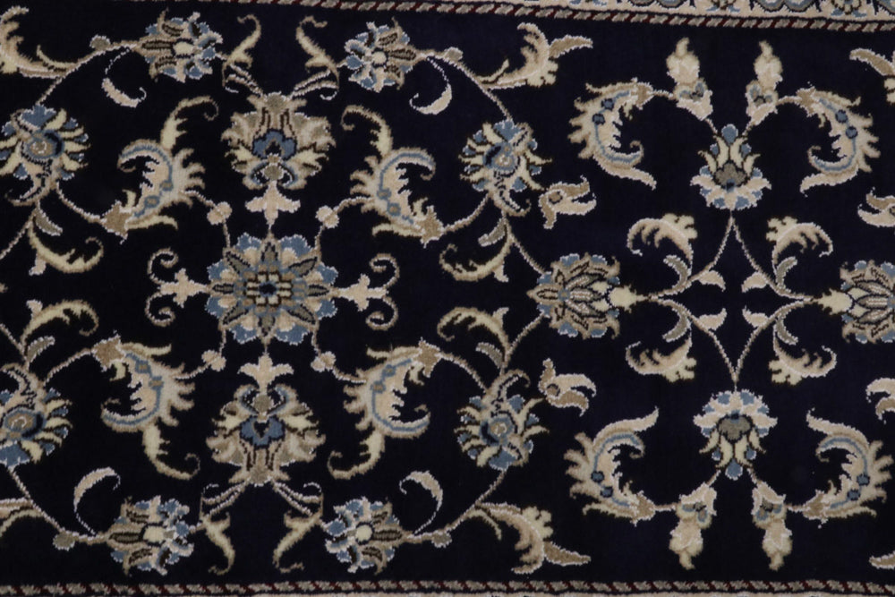 Runner Perser Rug - Nain - 292 x 75 cm - dark blue