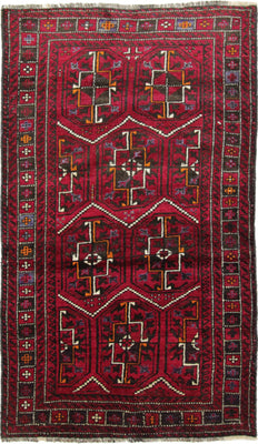 Belutsch Rug - 190 x 105 cm - red