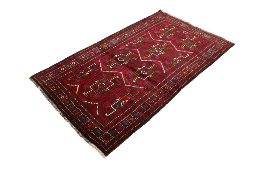 Belutsch Rug - 190 x 105 cm - red