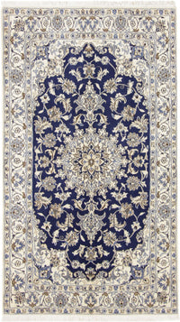 Perser Rug - Nain - 206 x 120 cm - blue