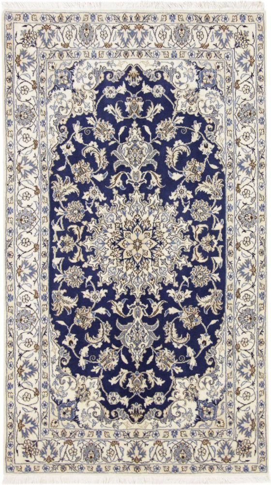 Perser Rug - Nain - 206 x 120 cm - blue