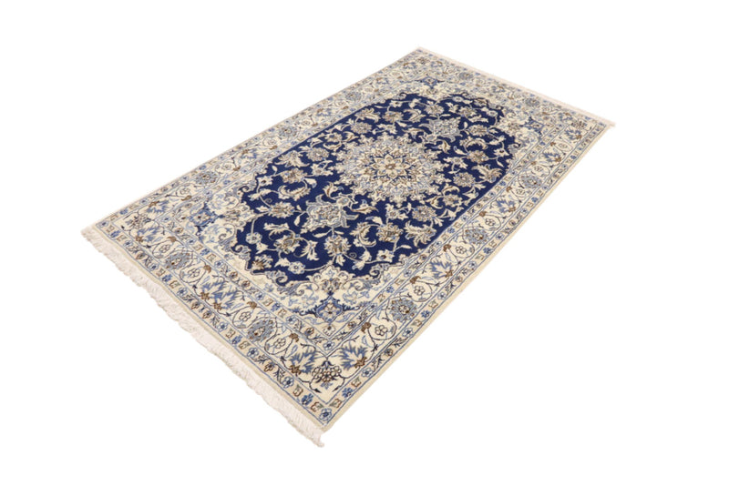 Perser Rug - Nain - 206 x 120 cm - blue