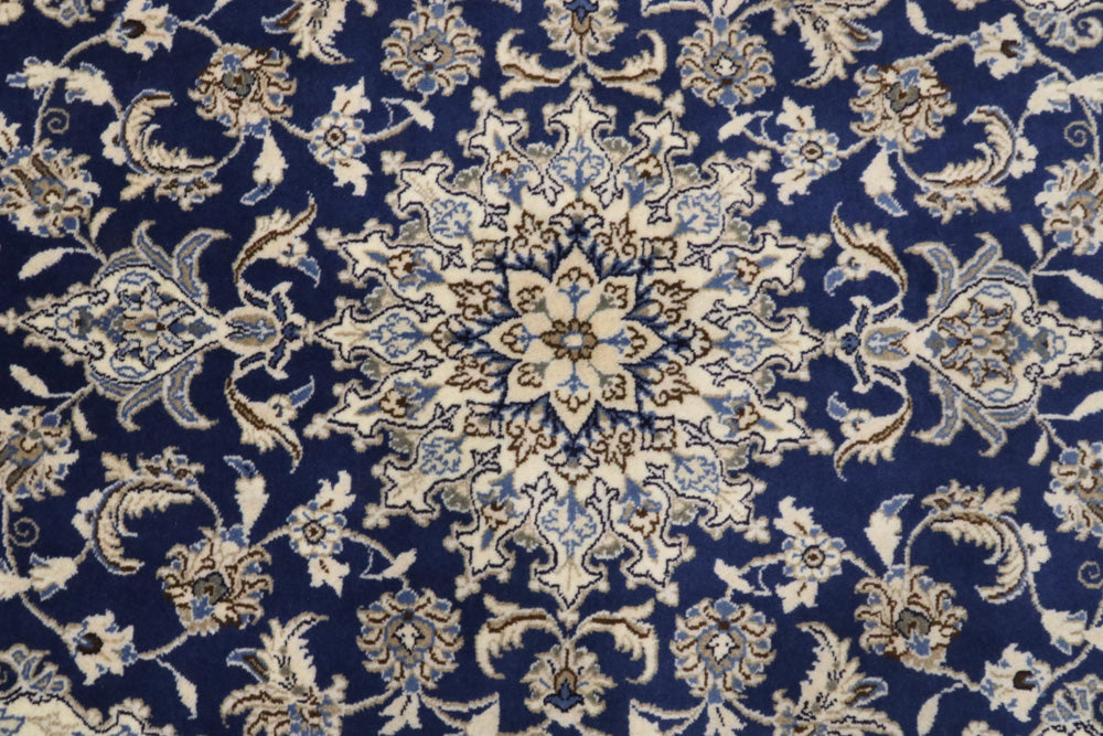 Perser Rug - Nain - 206 x 120 cm - blue