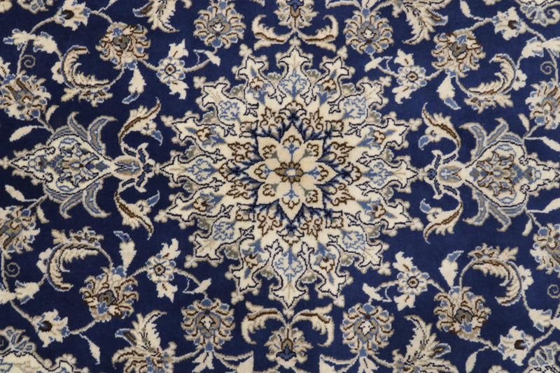 Perser Rug - Nain - 206 x 120 cm - blue