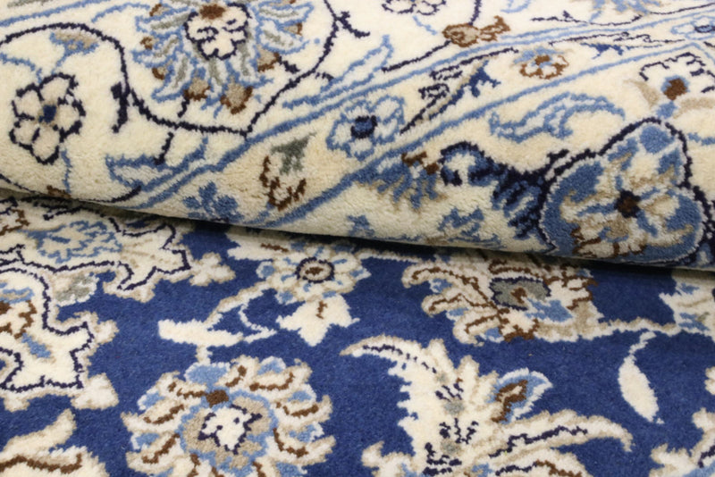 Perser Rug - Nain - 206 x 120 cm - blue