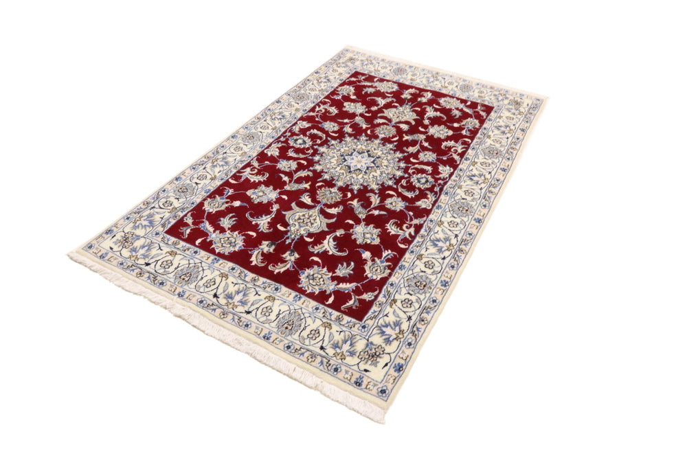 Perser Rug - Nain - 195 x 118 cm - red