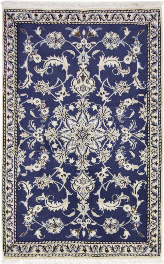 Perser Rug - Nain - 138 x 88 cm - blue