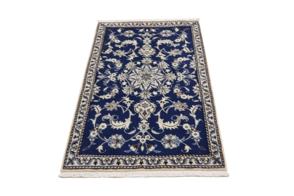 Perser Rug - Nain - 138 x 88 cm - blue