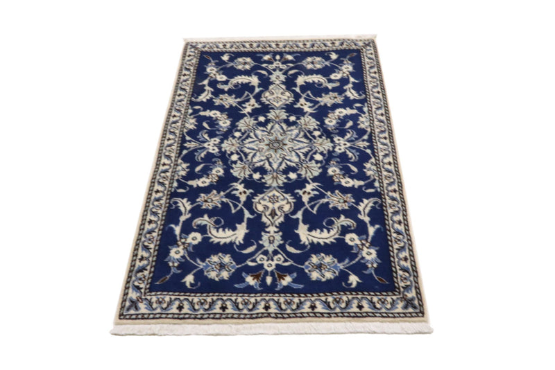 Perser Rug - Nain - 138 x 88 cm - blue