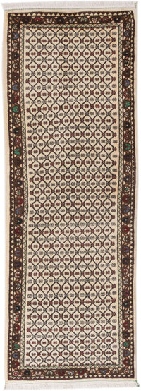 Runner Perser Rug - Tabriz - 190 x 67 cm - light beige