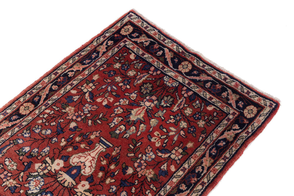 Runner Perser Rug - Nomadic - 214 x 75 cm - red