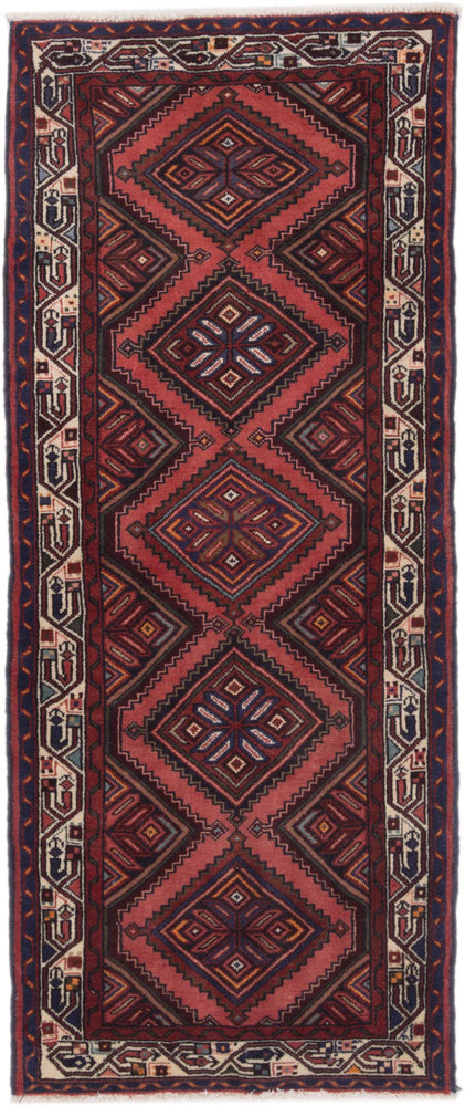 Runner Perser Rug - Nomadic - 210 x 90 cm - dark red