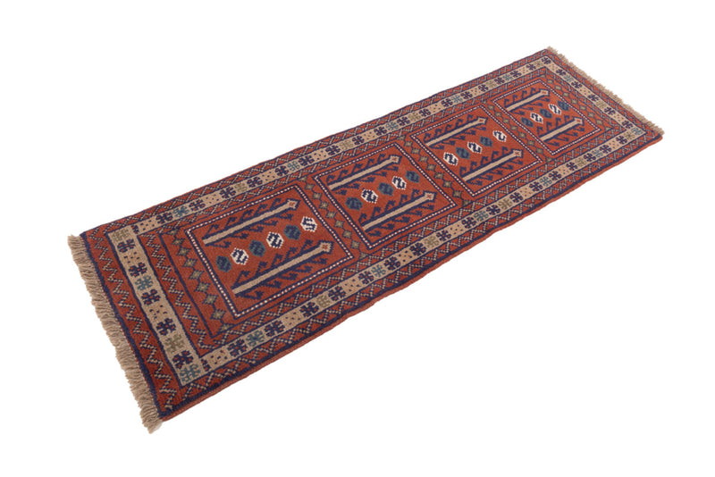 Runner Perser Rug - Nomadic - 195 x 60 cm - dark red