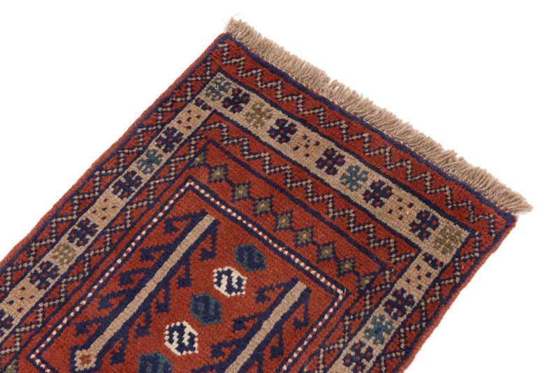 Runner Perser Rug - Nomadic - 195 x 60 cm - dark red