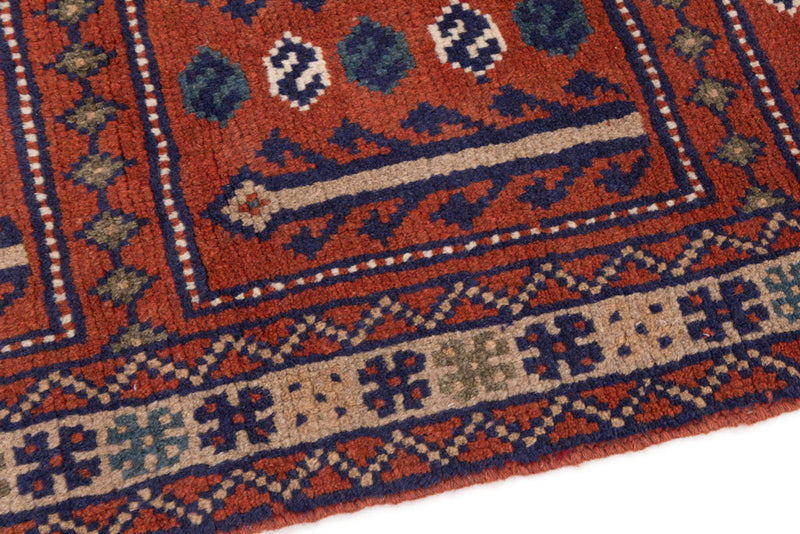 Runner Perser Rug - Nomadic - 195 x 60 cm - dark red