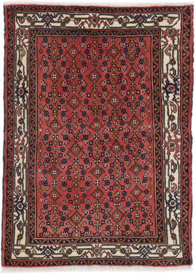 Perser Rug - Nomadic - 140 x 120 cm - dark red