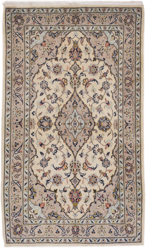 Perser Rug - Keshan - 155 x 95 cm - light beige